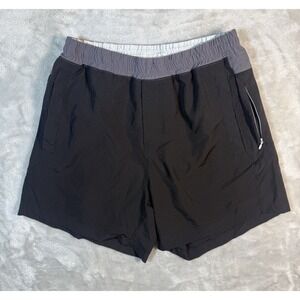 Freeballers Shorts Adult Mens Large Black Athletic Lined Stretch Comfort Meripex
